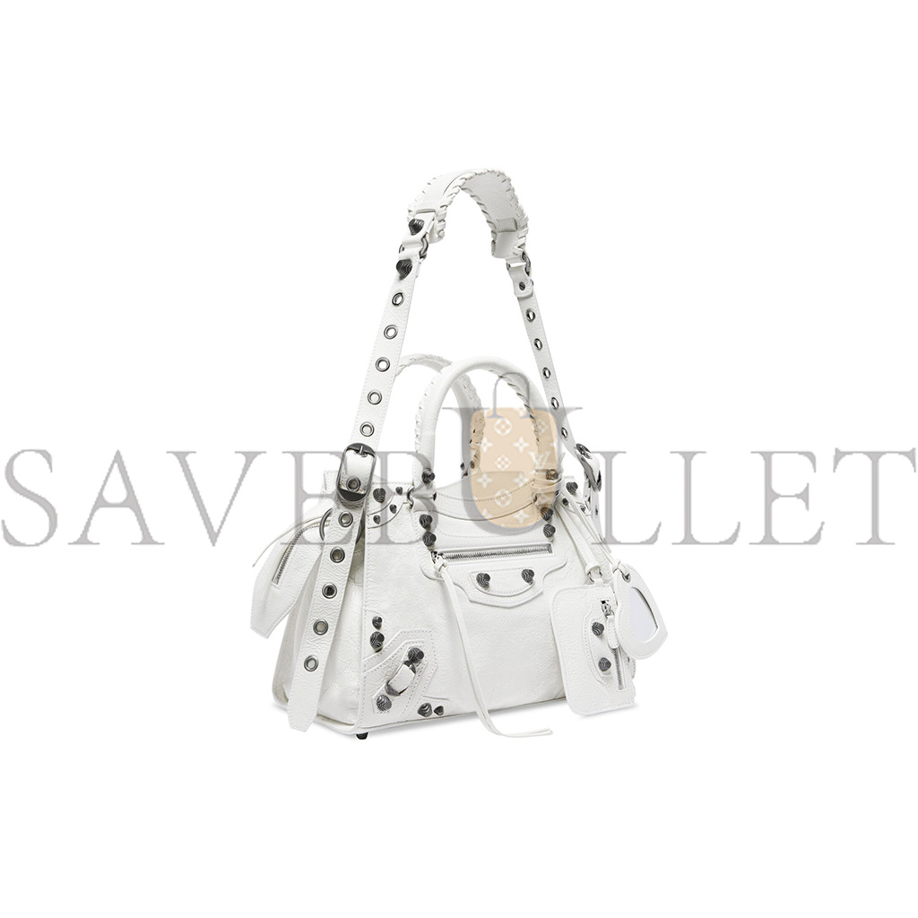 Ba*len*cia*ga small white neo cagole city handbags for women 736046210b09104 (33*20.8*13.5cm)
